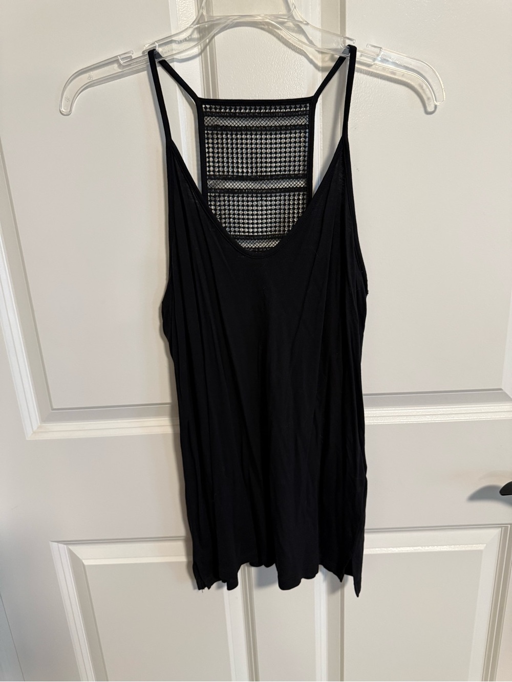 Old Navy Black Mesh-Back Strappy Tank Top